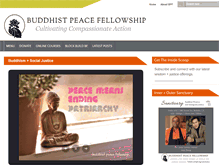 Tablet Screenshot of buddhistpeacefellowship.org